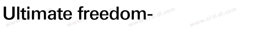 Ultimate freedom字体转换
